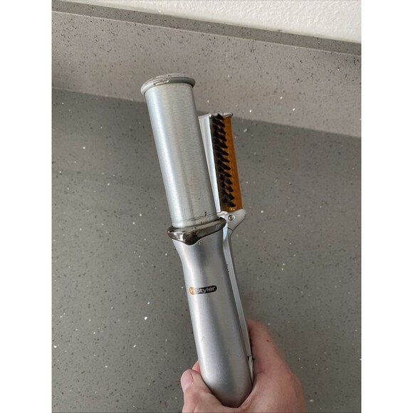 InStyler IS1001 1.25" Silver 2-Way Professional Rotating Iron Curling - tested - Picture 2 of 5